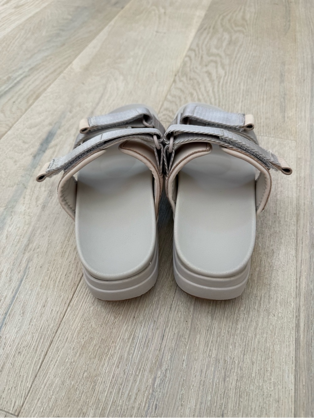 ABEO Jewel Women’s Gray Slide Sandals with Adjustable Straps Size 8 - Picture 4 of 7